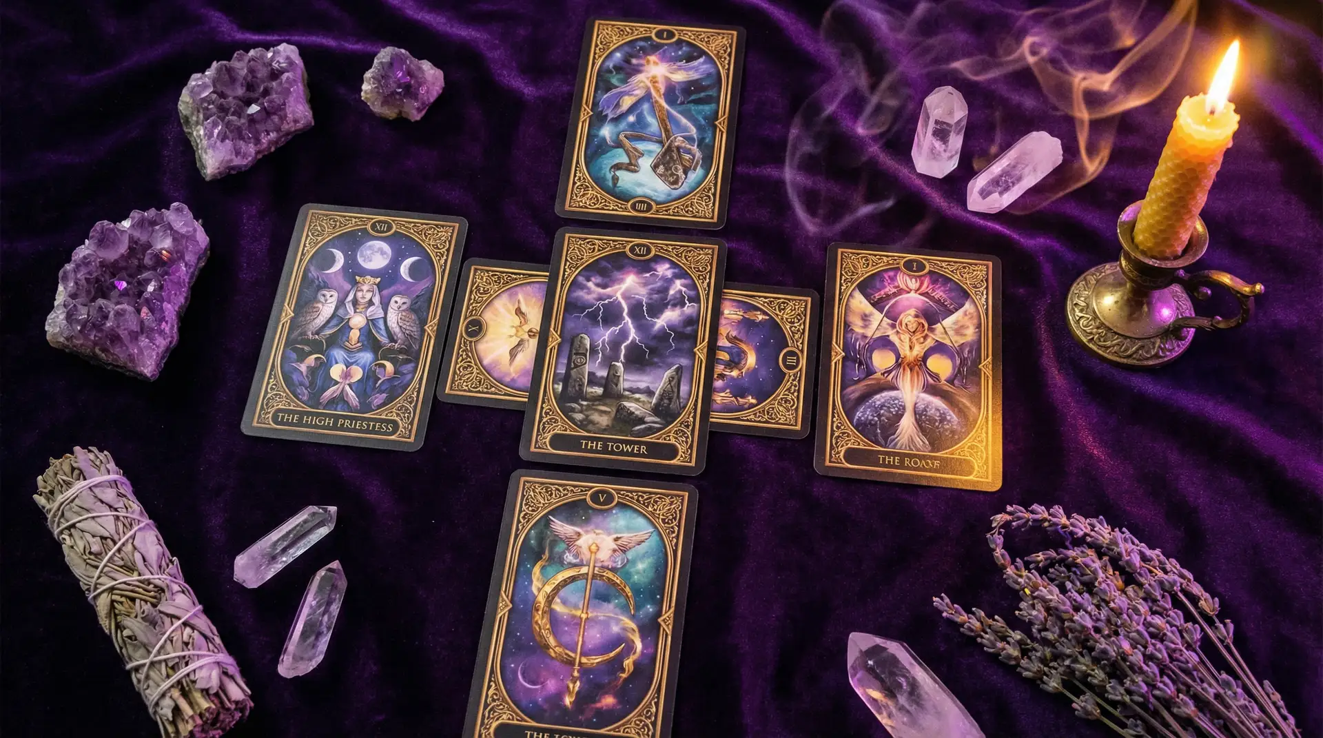 塔罗牌阵 - 每日吃瓜 | 凯尔特十字牌阵